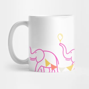 Pink Elephants on Parade Mug